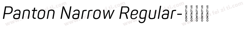 Panton Narrow Regular字体转换